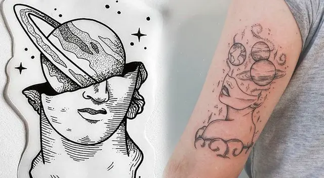 Significado tatuaje de Saturno: un poderoso mensaje de fuerza y voluntad