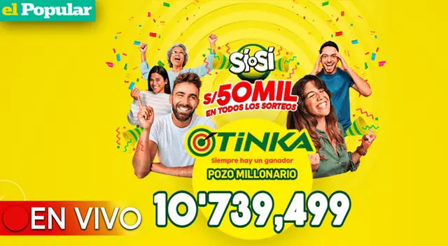 Entérate el nuevo monto del pozo millonario que sorteará La Tinka. Entérate el nuevo monto del pozo millonario que sorteará La Tinka.