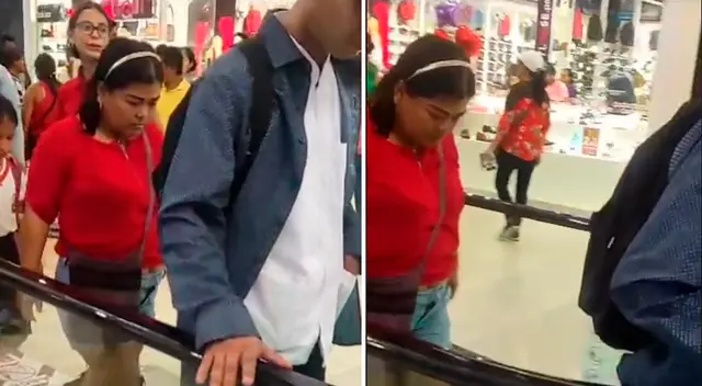 Mujer intenta vencer su miedo al subir las escaleras eléctricas y su acción es viral en TikTok. Mujer intenta vencer su miedo al subir las escaleras eléctricas y su acción es viral en TikTok.