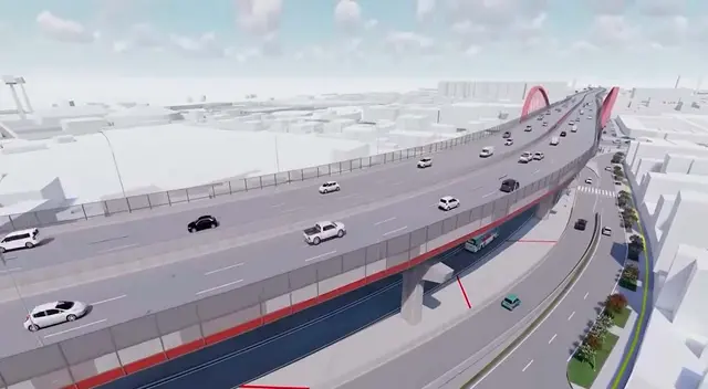 La Vía Expresa Santa Rosa será un viaducto elevado de 3.67 kilómetros de largo que conectará la Costa Verde con el aeropuerto del Callao. La Vía Expresa Santa Rosa será un viaducto elevado de 3.67 kilómetros de largo que conectará la Costa Verde con el aeropuerto del Callao.