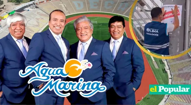 Concierto de Agua Marina en problemas tras clausura de Estadio San Marcos.