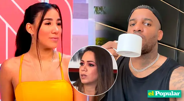 Samahara Lobatón lanza flores a Jefferson Farfán. Samahara Lobatón lanza flores a Jefferson Farfán.