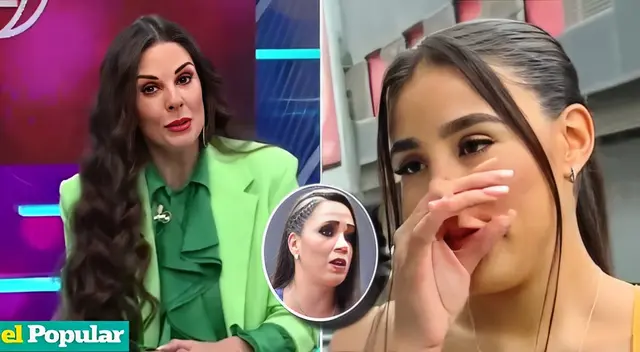 En AE, Rebeca Escribens se dirigió a Samahara Lobatón y le pidió "pensar un poquito" tras pelea con Melissa Klug por Bryan Torres.