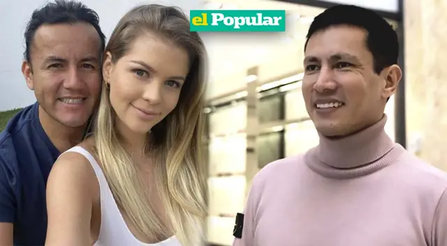 Renzo Costa desea lo mejor a Brunella Horna y Richard Acuña.