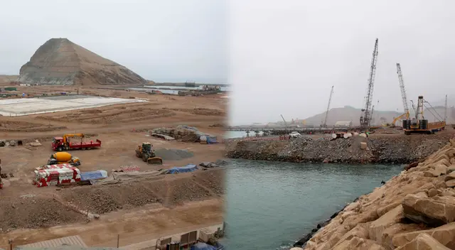 El nuevo puerto de Chancay se encuentra avanzando de forma rápida.