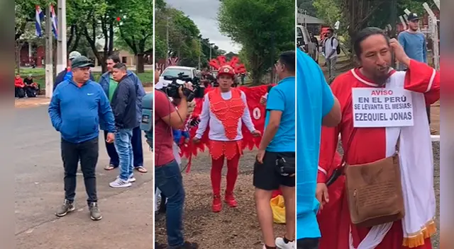 Paraguayo lanza peculiar mirada a grupo de hinchas peruanos en Ciudad del Este y es viral.