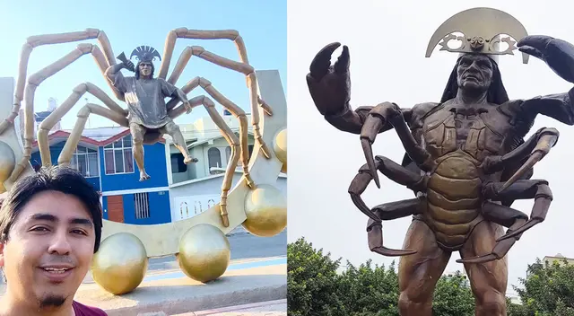 Hugox Chugox visitó Lambayeque y mostró al mundo estas maravillosas esculturas.