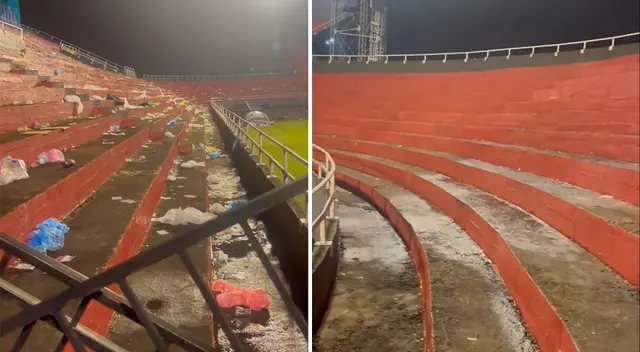 Hinchas peruanos limpian tribuna tras el Perú vs Paraguay y sorprenden en las redes sociales.