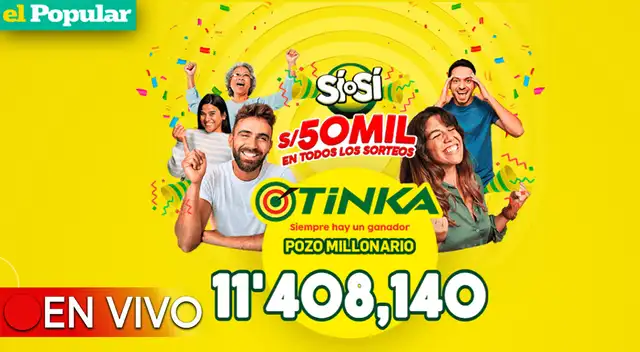 Conoce el nuevo monto del pozo millonario que sorteará La Tinka.