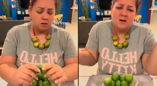 Una usuaria simula ser pituca al adquirir medio kilo de limón y video es viral en TikTok.