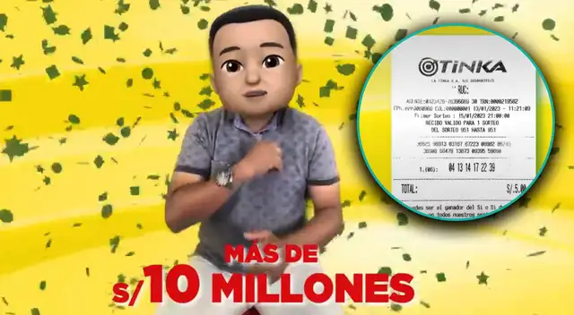 Suertudo que ganó La Tinka da detalles de su jugada maestra para ganar.