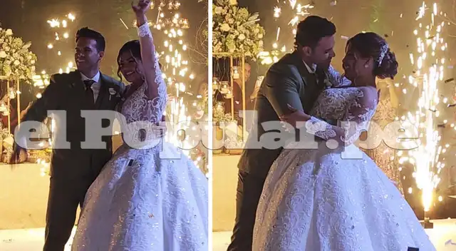 Estrella Torres y Kevin Salas se lucieron en su primer baile.