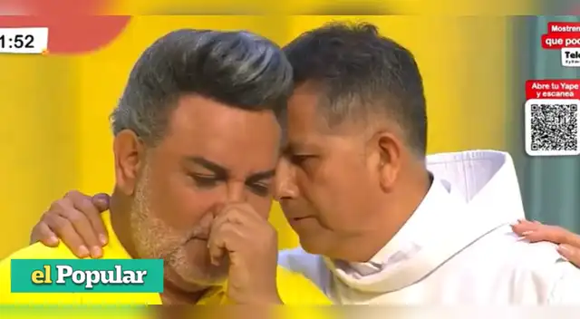 Andrés Hurtado se mostró impotente en la Teletón 2023.