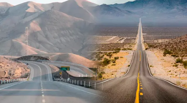 La carretera más grande el mundo que tiene una longitud de 48 000 km pasa por la costa peruana.