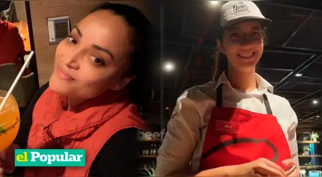 Mariella Zanetti graba a su hija trabajando como mesera.