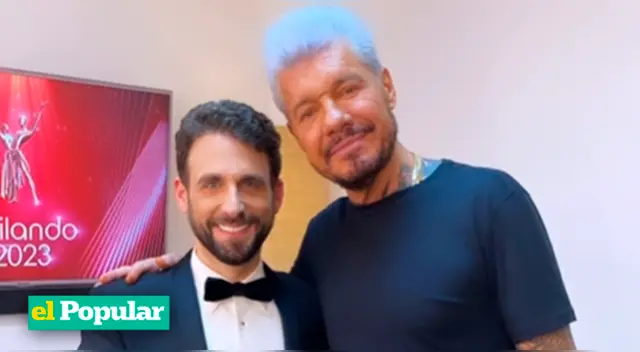 Rodrigo González entrevistó a Marcelo Tinelli en Argentina.