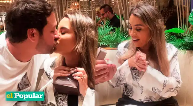 Ethel Pozo quedó en shock al ver la sorpresa de su esposo. Ethel Pozo quedó en shock al ver la sorpresa de su esposo.