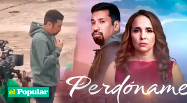 Aldo Miyashiro graba escenas de 'Perdóname'.