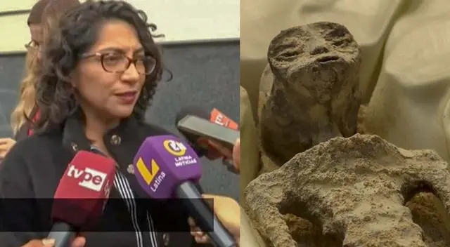 La titular del Ministerio de Cultura desmintió al periodista mexicano sobre los restos.