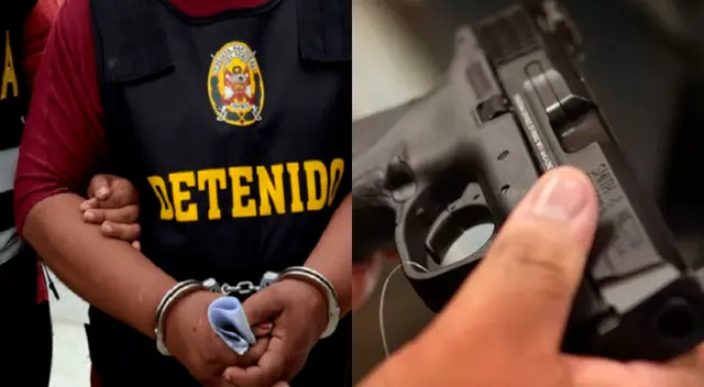 Al extorsionador del alcalde de Zarumilla - Tumbes se le encontró armas de fuego.