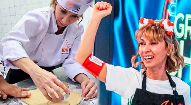 Belén Estévez feliz de su carrera de gastronomía hotelera.