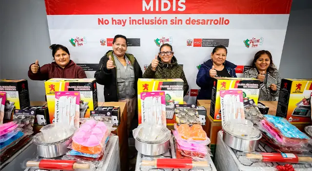 Entrega de kits para ollas comunes y comedores populares.