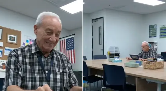 Un anciano de 79 años se volvió viral al volver al colegio para obtener la secundaria. Un anciano de 79 años se volvió viral al volver al colegio para obtener la secundaria.