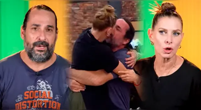 ‘Loco’ Wagner y Leslie Stewart celebran su reencuentro en ‘El Gran Chef Famosos’ con un beso.