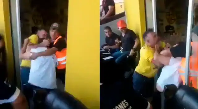 Ecuador: periodistas se van a los puños en pleno clásico. Ecuador: periodistas se van a los puños en pleno clásico.