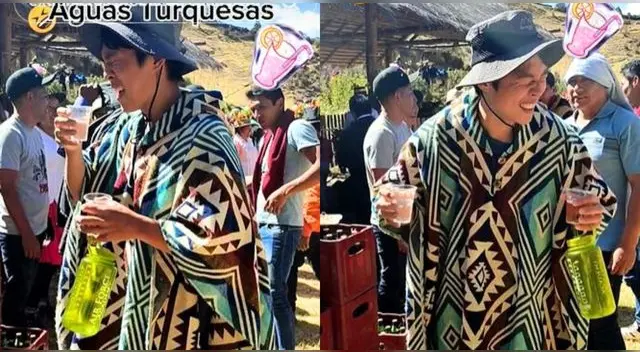 Coreano visita Ayacucho por primera vez y poblador lo reta a tomar cañazo 'seco y volteado'.