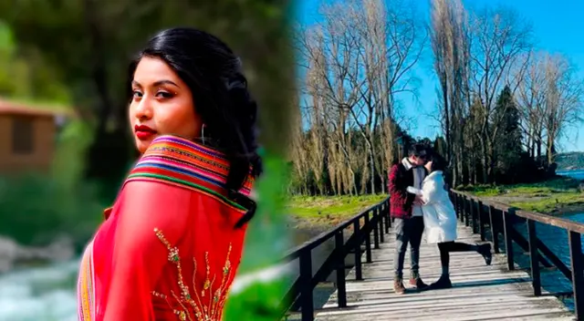 Wendy Sulca se muestra enamoradísima de su chileno.