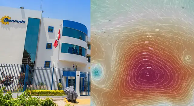 Anticiclón Pacífico Sur se encuentra sobre el océano. Anticiclón Pacífico Sur se encuentra sobre el océano.