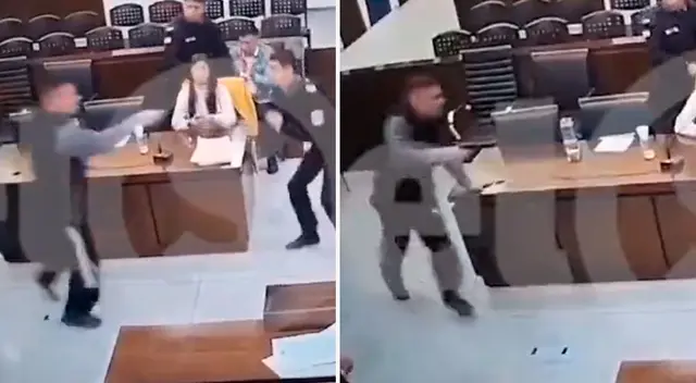 Acusado de homicidio intenta matar a fiscal en plena audiencia judicial en Argentina.