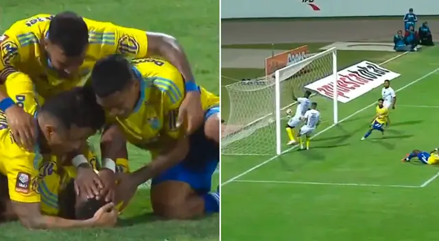 Corozo anota el primer tanto para los celestes y se ponen arriba en el marcador ante Vallejo