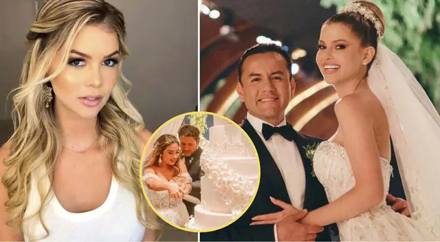 Brunella Horna confesó que también guarda la torta de su matrimonio.