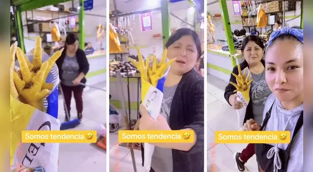 Joven peruana entrega singular ramo de 'flores amarillas' y sorprende a miles en TikTok