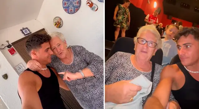 Un influencer español tuvo un tierno gesto con su abuelita al llevarla al cine después de 10 años. Un influencer español tuvo un tierno gesto con su abuelita al llevarla al cine después de 10 años.