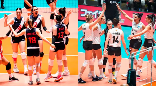 Perú vs. Argentina se miden por el Preolímpico de Vóley 2023.