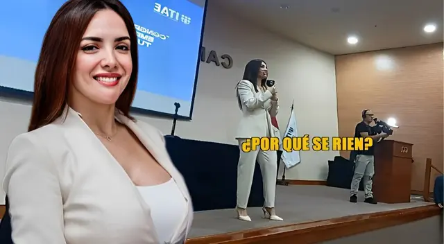 Rosángela Espinoza y el monto que le costó a los alumnos por escuchar su conferencia.