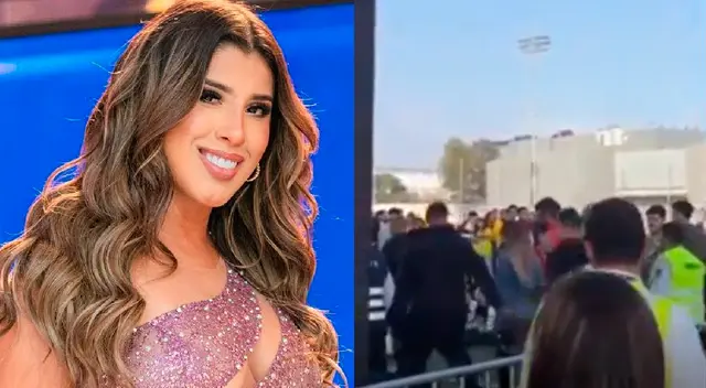 Yahaira Plasencia acude a presentación con varios guardaespaldas.