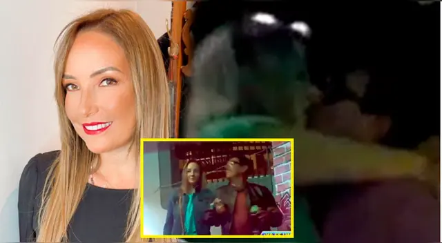 Marisol Aguirre es captada chapando con galán.