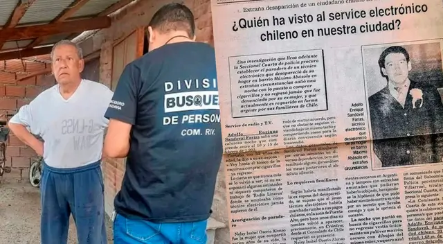 Un hombre chileno fue encontrado 30 años después tras abandonar su casa en 1993. Un hombre chileno fue encontrado 30 años después tras abandonar su casa en 1993.
