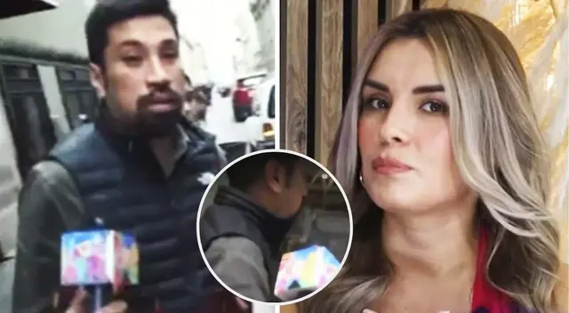 Aldo Miyashiro reaccionó ante reportero tras acudir a cita judicial por denuncia de Fiorella Retiz