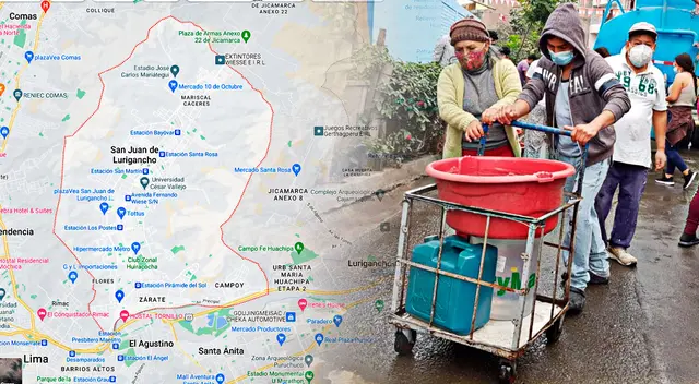 Este punto de San Juan de Lurigancho sufrirá el corte masivo de agua anunciado por Sedapal.