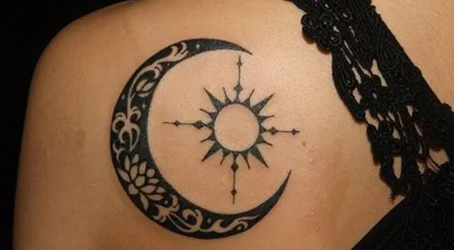 Conoce el significado cósmico del tatuaje de la Luna y el Sol. Conoce el significado cósmico del tatuaje de la Luna y el Sol.