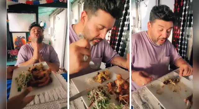 Chileno queda sorprendido con sabor de pollada que preparó su esposa peruana: "Rico pues"