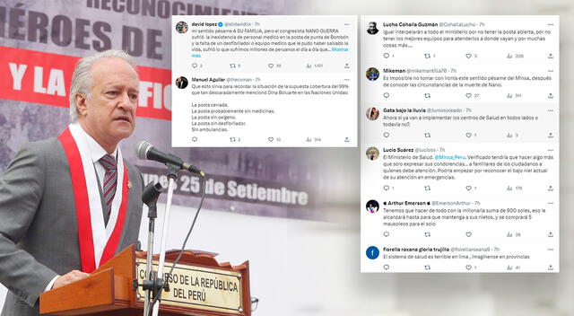 Usuarios responsabilizan al Minsa de la muerte del congresista por falta de atención médica.   