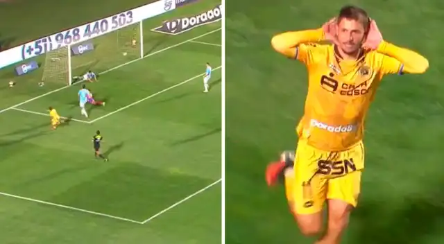 Felucho Rodríguez anota el primer tanto del partido ante Sporting Cristal