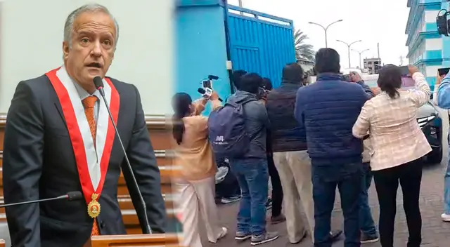 Nano Guerra salió de la morgue del hospital II de Mollendo.