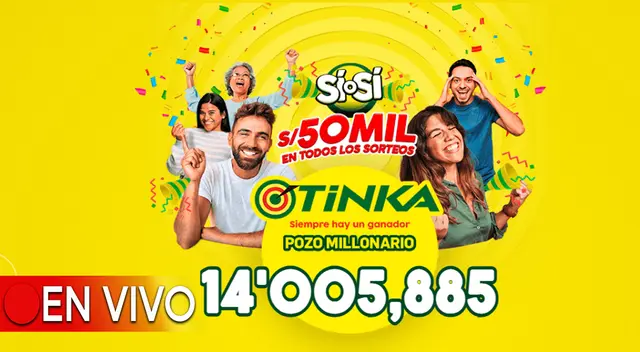 Conoce el nuevo monto del pozo millonario que sorteará La Tinka. Conoce el nuevo monto del pozo millonario que sorteará La Tinka.